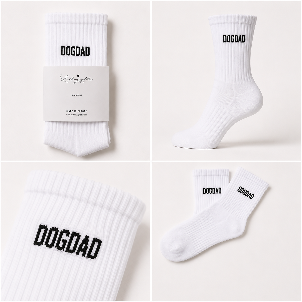 DOGDAD Socken Weiss